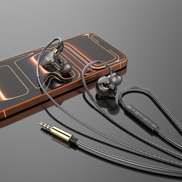 In-Ear Wired Earphones Comfortable Direct Insert Earbuds for Daily Music Use