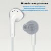 3.5mm Wired Earbuds with Microphone Comfortable Stereo Earphones for Calls & Music