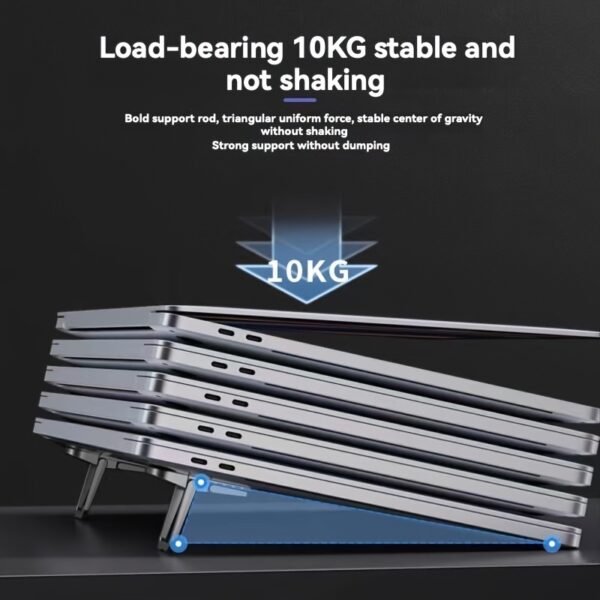 Two-Speed Adjustable Notebook Holder Folding Laptop Cooling Stand Portable Radiator Base