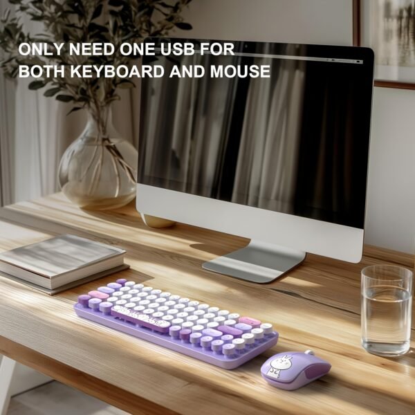 942018b2-aa46-4cd6-8fc1-d5d627f8ece2.jpg 2.4G Wireless Retro Keyboard and Mouse Set with 68-Key Round Keycaps for Laptop PC