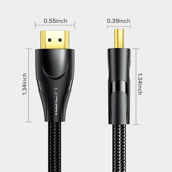 Llano 8K HDMI 2.1 Cable 48Gbps Ultra High-Speed 8K/60Hz 4K/120Hz HDR Audio Video Cable