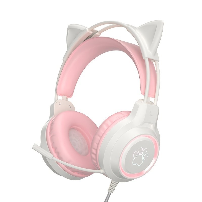 bf5cb9fe-e219-429e-86a5-78b94f4a14b6.jpg SY-G35 Cute Cat Ear Gaming Headset Wired Over-Ear Headphones with Microphone