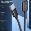 USB 2.0 Extension Cable High-Speed USB Extender Cord for Smart TV PS4 Xbox One SSD