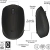 671f3e4d3ece8dbded4e55c3cd937623.jpg_2200x2200q80.jpg_.webp Logitech M170 Wireless Cordless USB Optical Ambidextrous Compact Portable Mouse 2.4GHz
